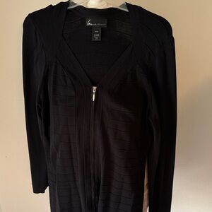 Lane Bryant Black Zippered Cardigan